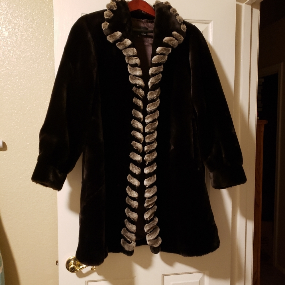 Faux fur coat